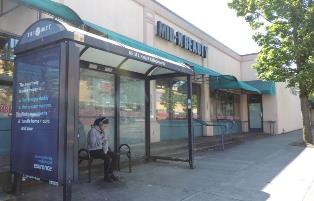 Bus shelter advertising
