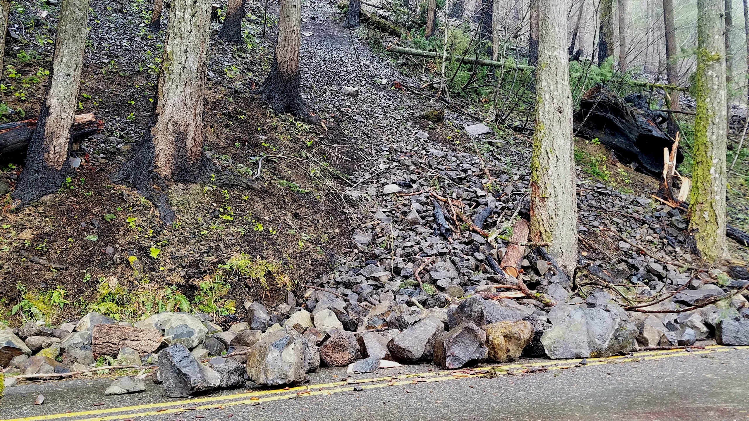 Rocklide on Historic Columbia River Highway