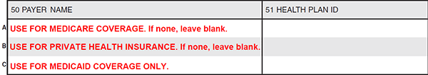 Sample of Field Locator 50 on the UB-04 paper claim form