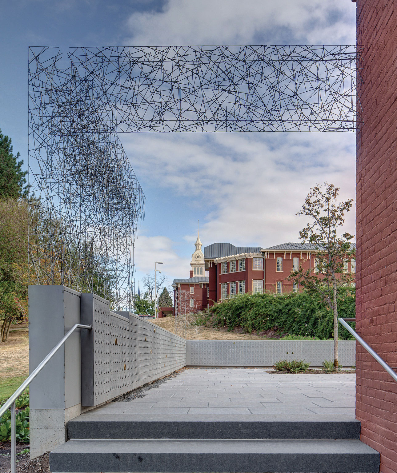 Metal filigree sculpture