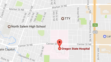 google map screenshot of salem campus