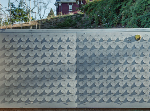 Columbarium wall