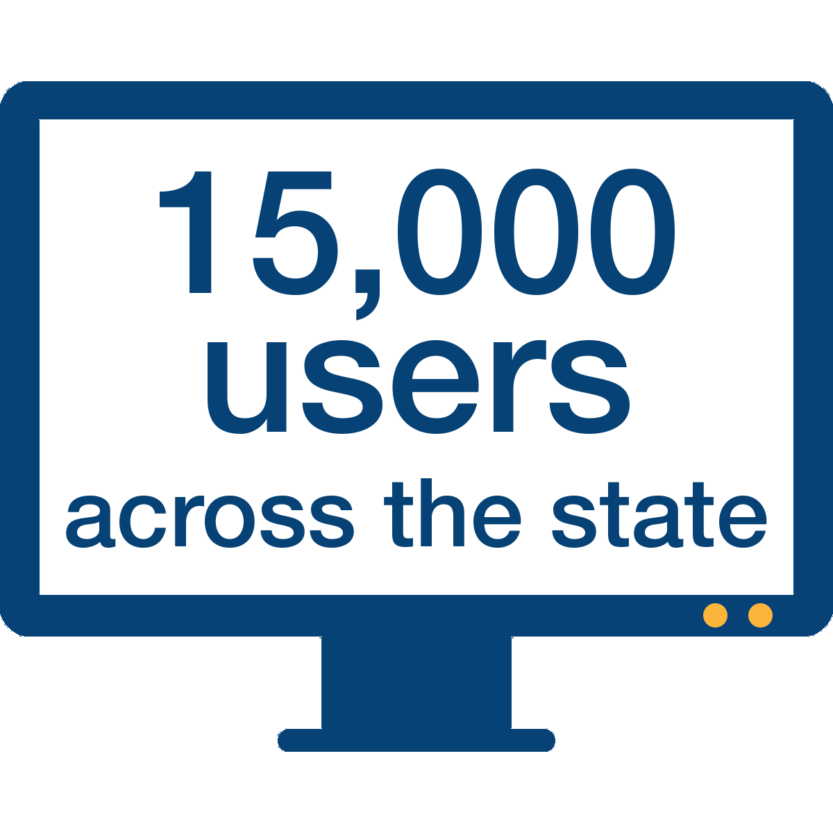15,000 users across the state.