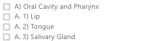 Example of a list.