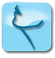 icon with outline of neck