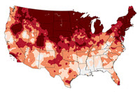 temperature map of USA