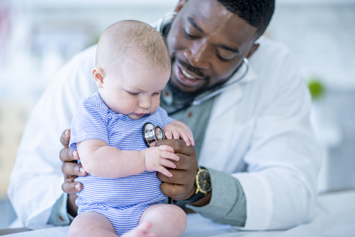 child at doctor