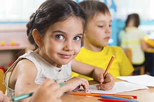 children in a classroom