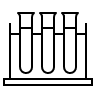 Outline of 3 vials