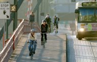 cyclists on a bridge