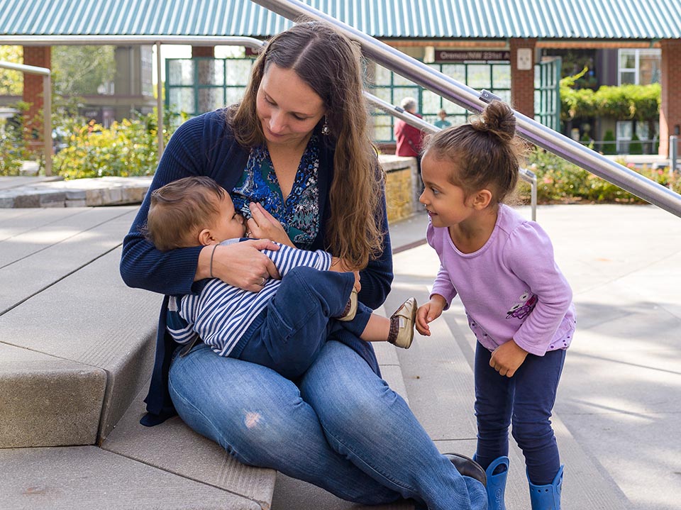 Mom breastfeeding