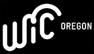 Oregon WIC logo reverse white on black