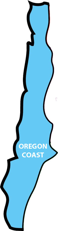 map of the Oregon coastal region