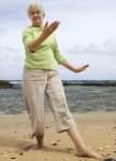 Woman practicing TaiChi