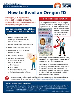 How to Read an Oregon ID guide