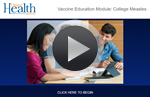 Begin College Measles Exemptions emodule