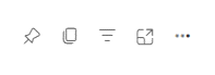 Dashboard menu options