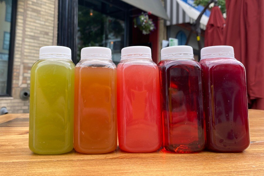 Colorful Drinks in To Go Containers