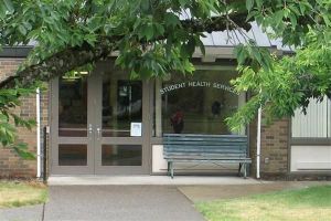 Entrance to Student Health Center