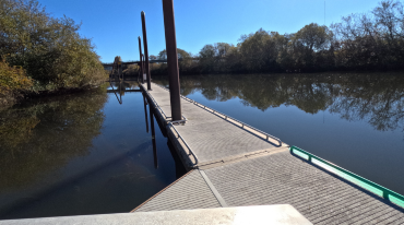 Sturdivant Park short-term tie-up dock on the Coquille River
