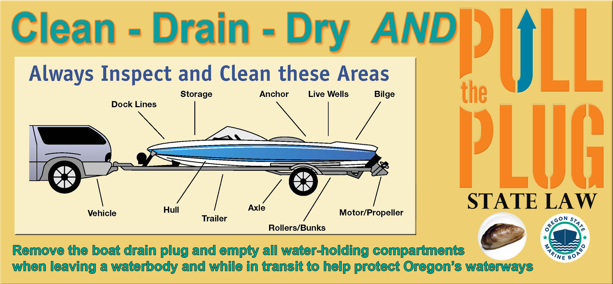 Clean, Drain, Dry and Pull Your Plug