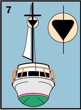 Day shape marker for sailboats