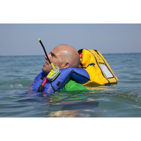 Image of a Personal Locator Beacon attached to a life jacket