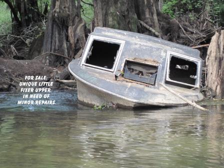 Picture of a derelict boat