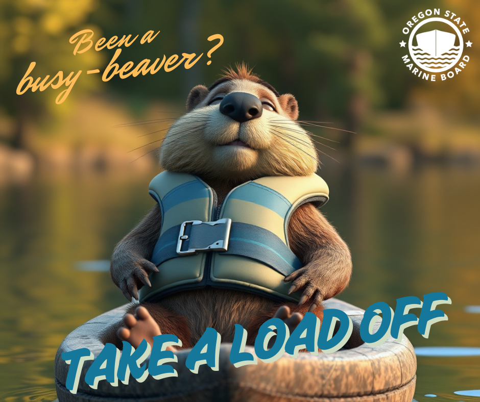 Take a load off AI beaver image