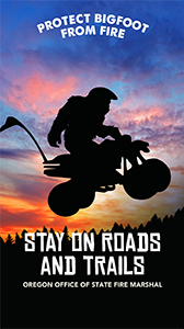 Bigfoot "When You're stay on the roads and trails" Wallpaper