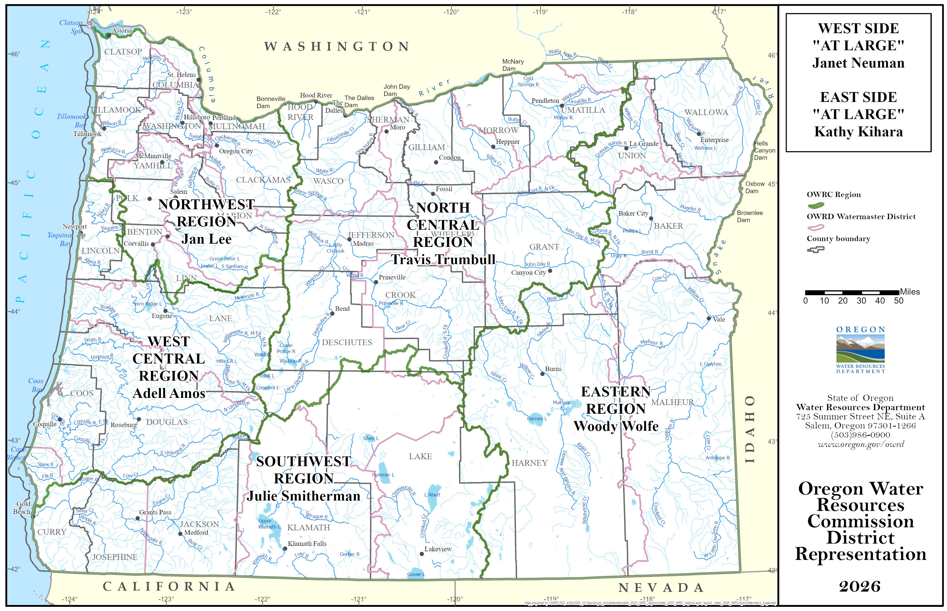 WRD Region Map