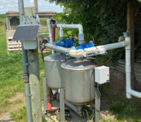 Example of a flowmeter installed in the Walla Walla Substation