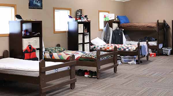 dorm room at residential program