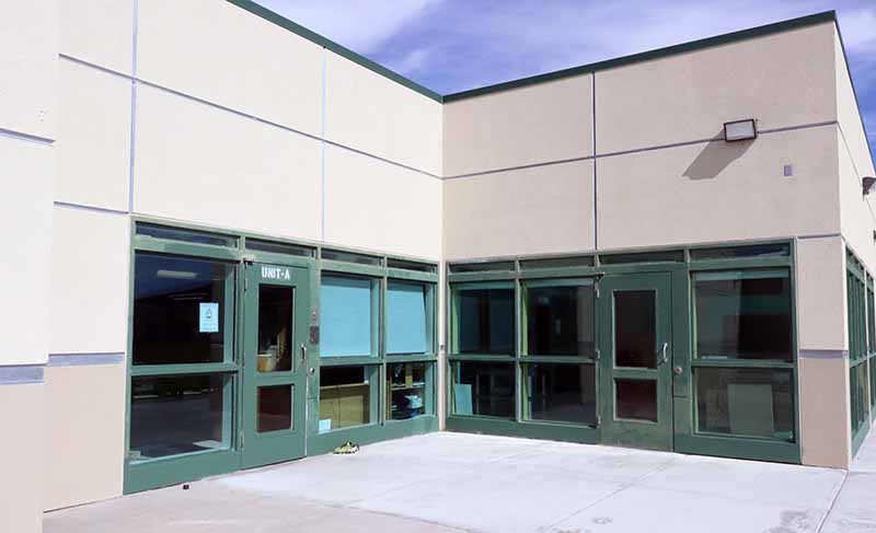 outside entrance to building