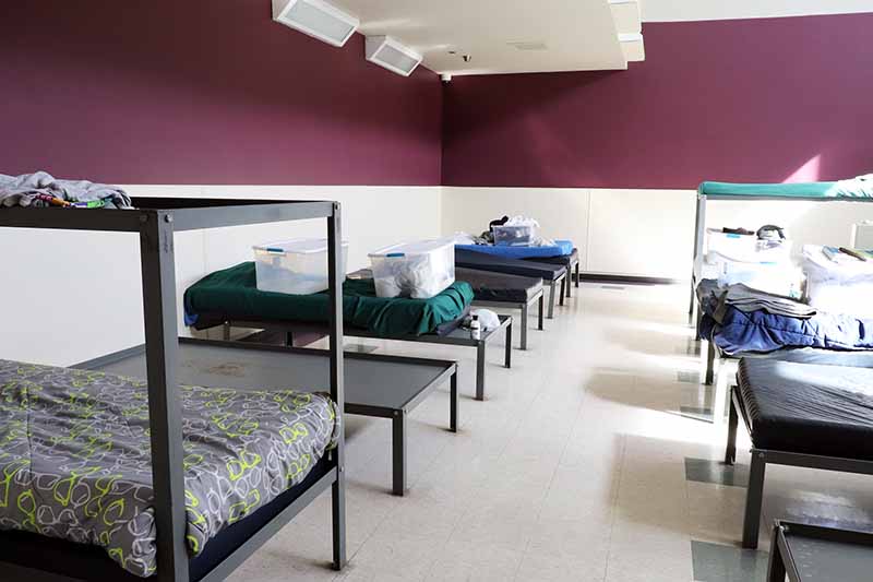 beds in sleeping room