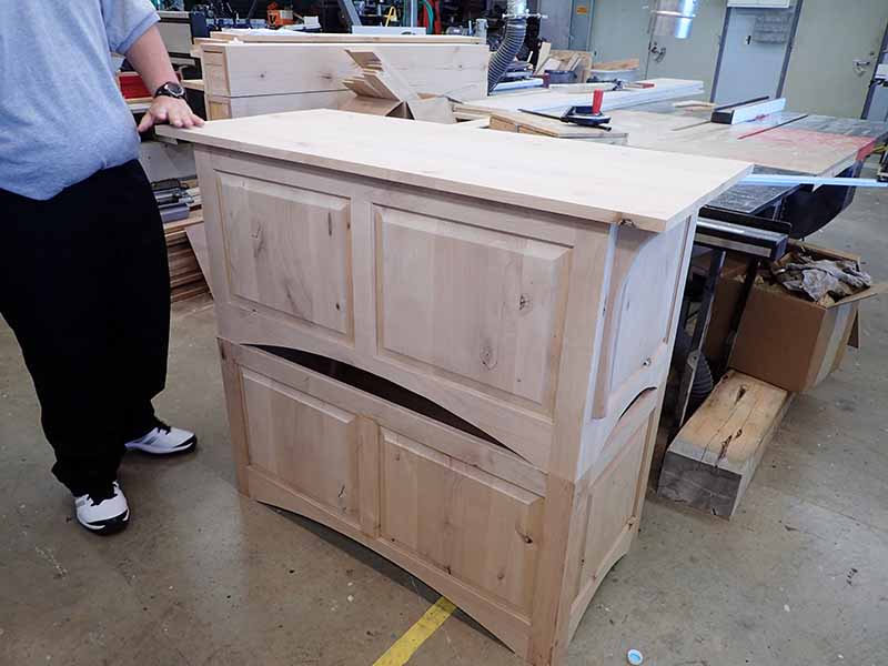 cabinet in woodshop