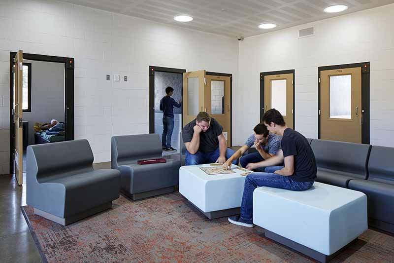 inside day room of living unit