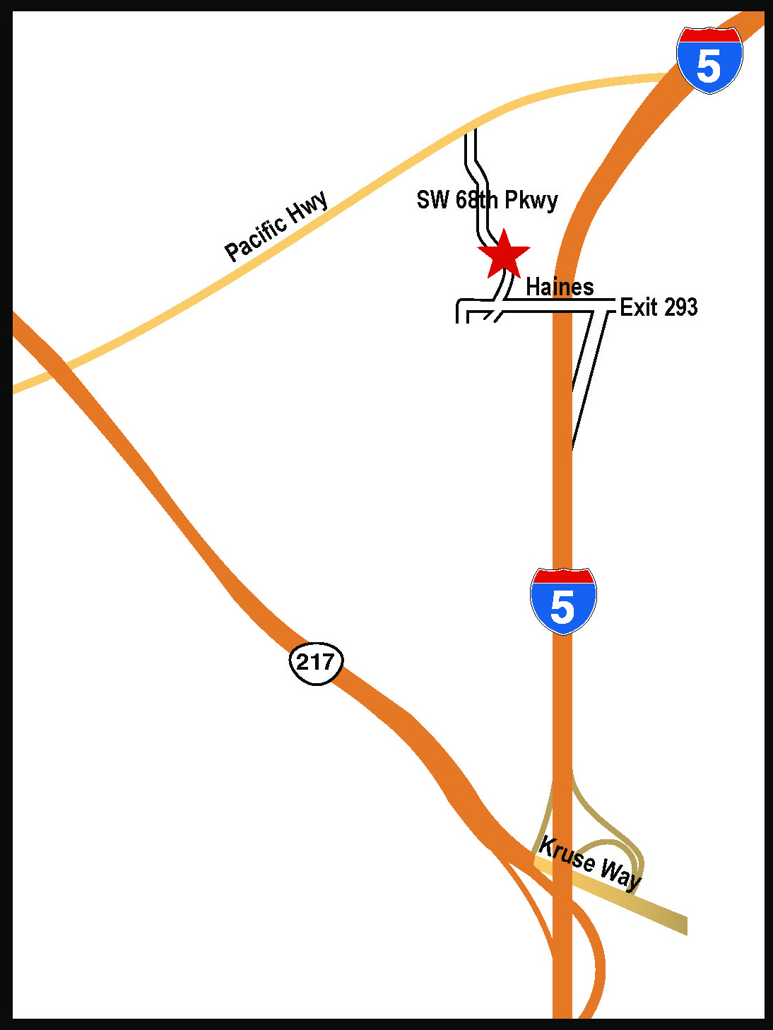 Map to PERS Headquarters