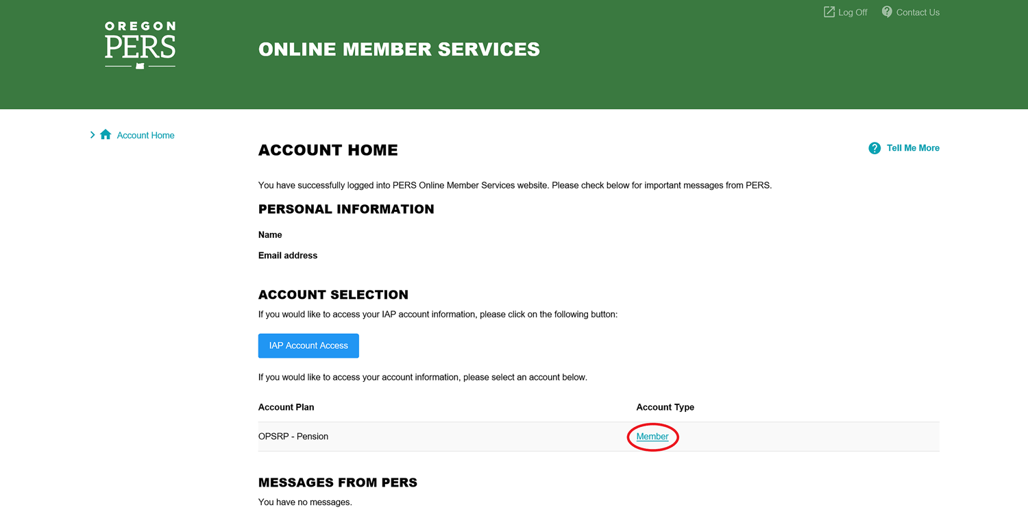 Step 2 OMS Account