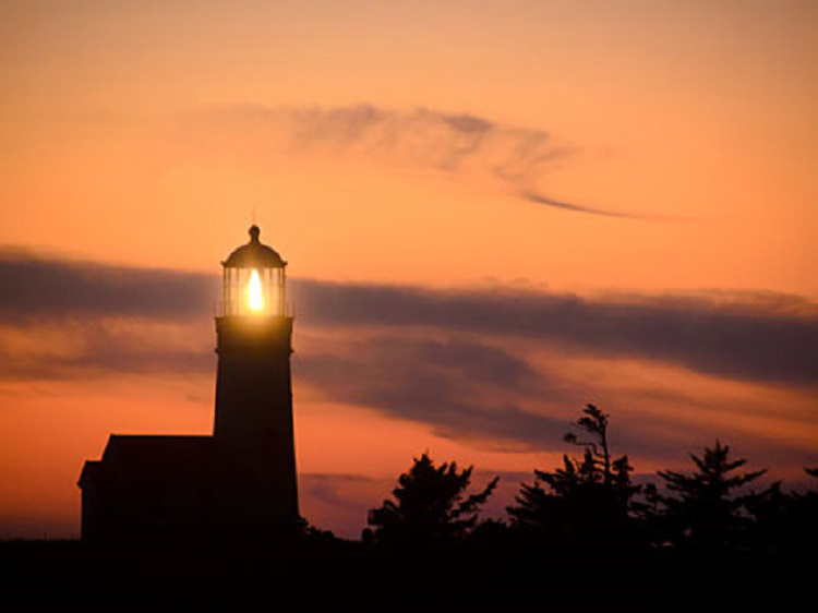 Sunset at Cape Blanco Lighthouse (Oregon State Archives Photo)