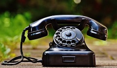 old rotary telephone