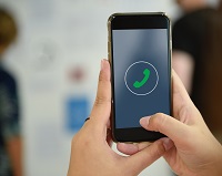 Blurred image of cell phone
