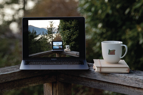 transparency outdoor computer coffee cup