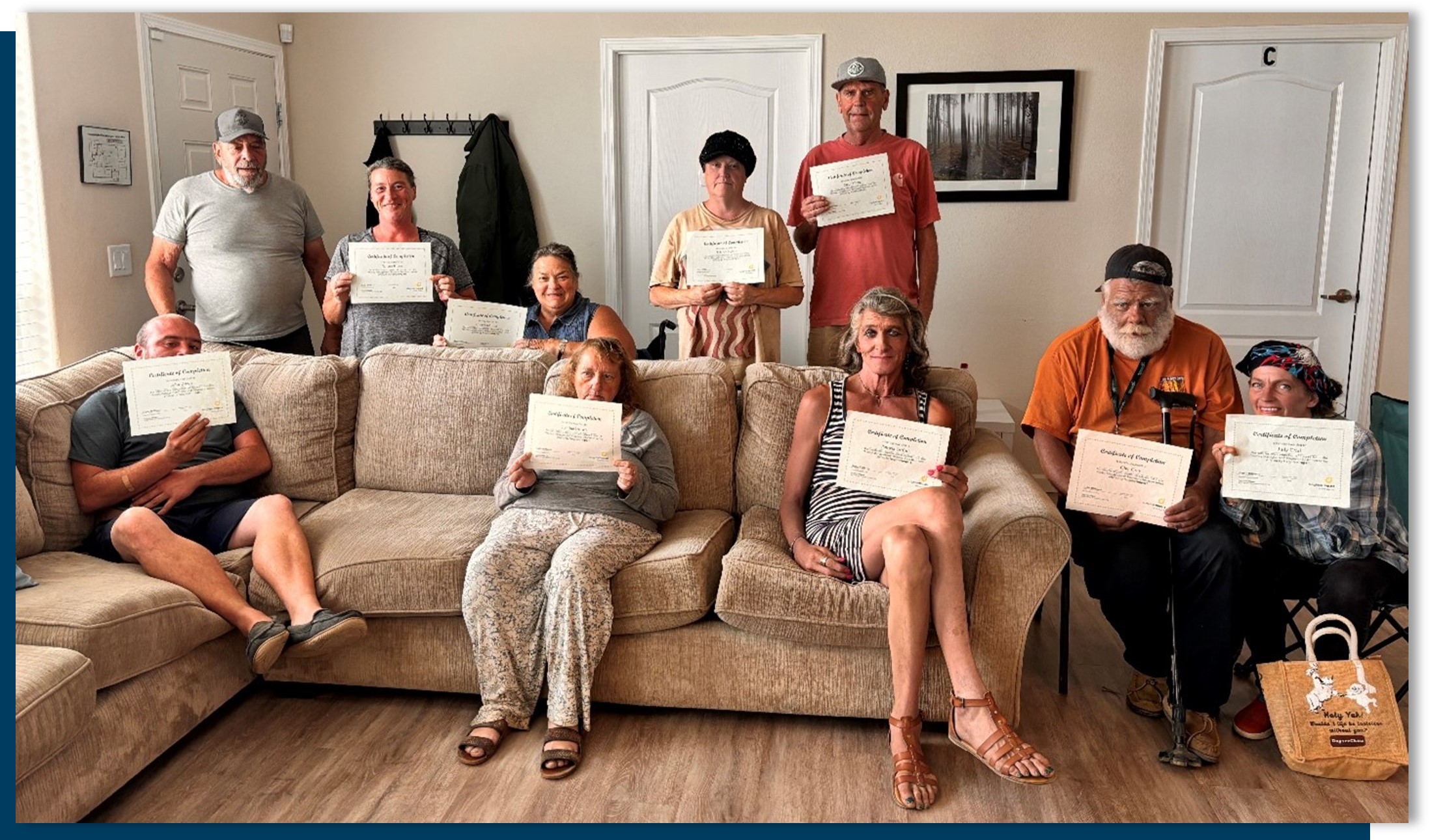 people holding signs