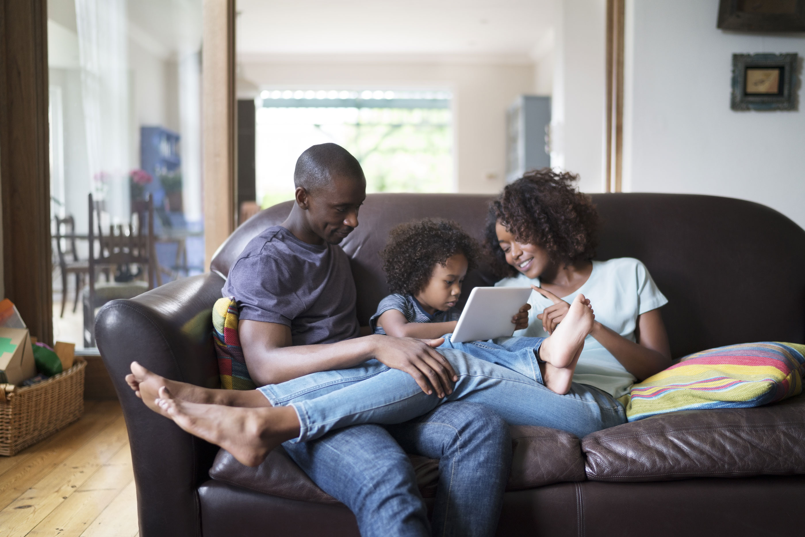 Family sitting together