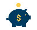 icon of piggy bank