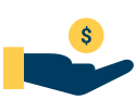 icon of hand holding money
