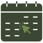Image of a calendar with a click icon